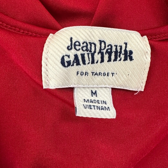 Jean Paul Gautier for Target Collab Red Draping Dress Women's Size Medium - Picture 12 of 14
